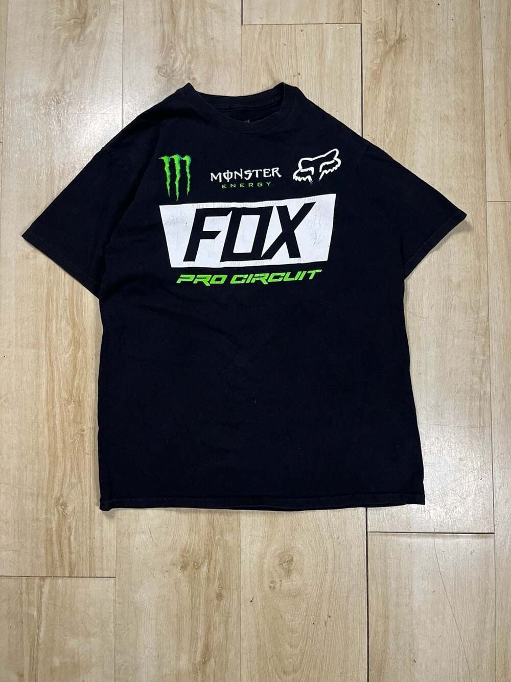 Fox Racing Monster Energy Pro Circuit T-Shirt Black Men's Medium